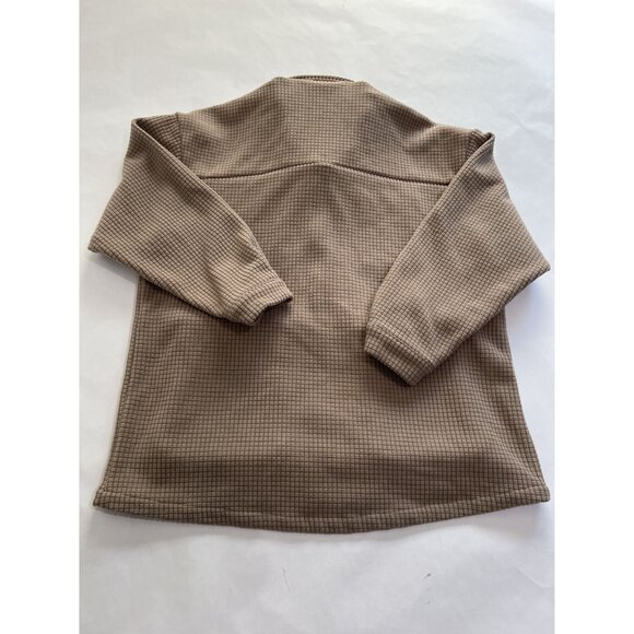 Sisters + Seekers Waffle Knit Button Front Shirt in Tan - Picture 2 of 3